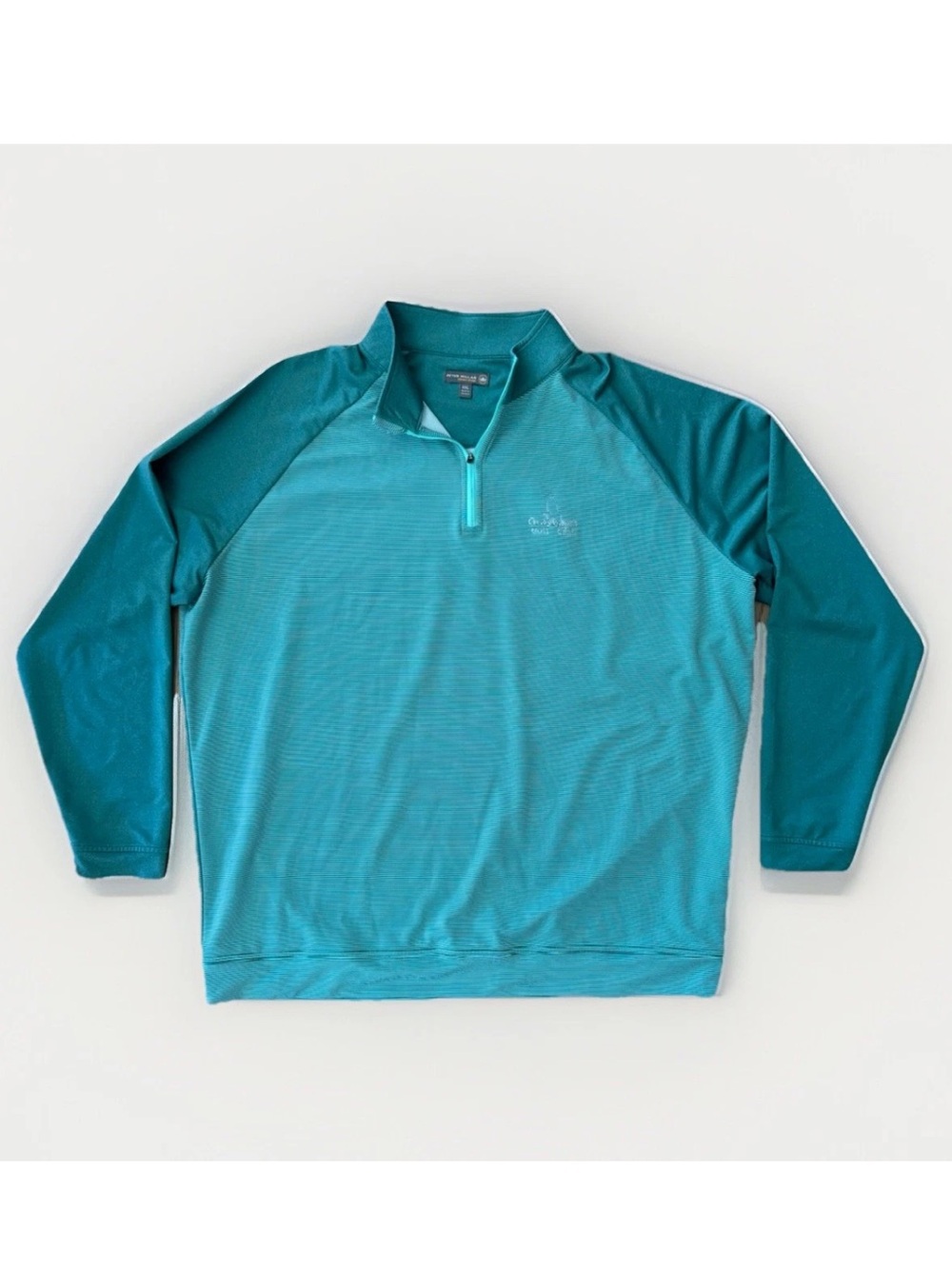 Peter Millar Crown Sport Grayhawk Golf Club Quarter Zip Pullover XXL Green